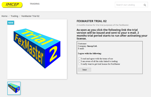 Trial license for FexMaster